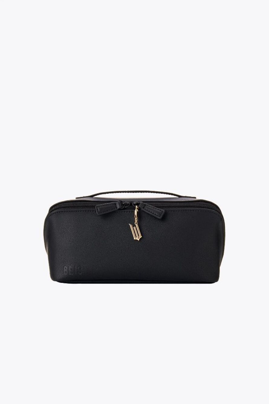 NWT Beis x Wicked Toiletry Kit Cosmetic Bag In Black